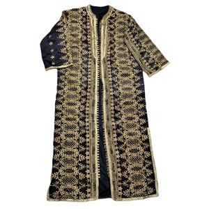 Handmade Men Size L Vintage Traditional African Boubou Dashiki Robe Kaftan Bubu